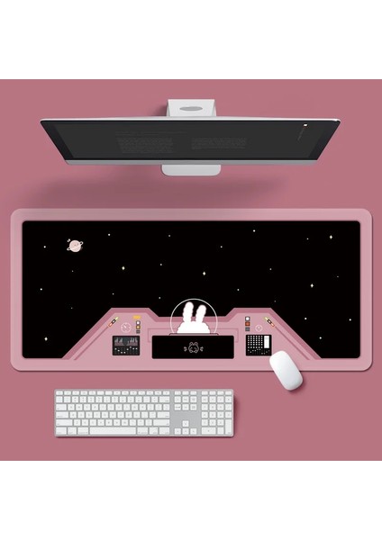No.7 Tarzı Uzay Astronotlar Tavşan Mouse Pad Sevimli Karikatür Bilgisayar Klavye Pedi Kaymaz Kauçuk Taban Ofis Masaüstü Masa Mat Kadınlar Için (Yurt Dışından) modelleri
