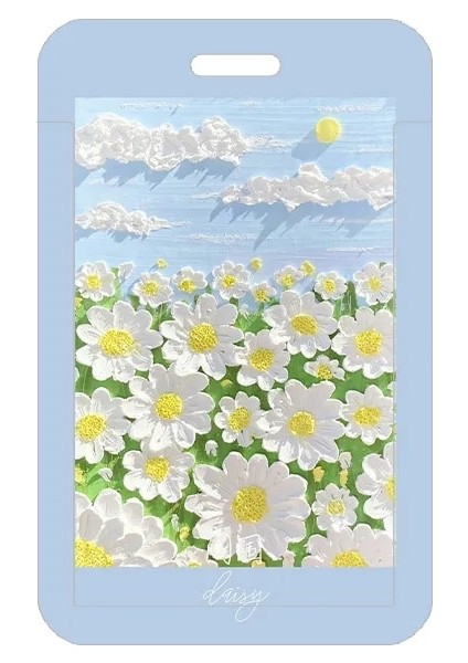 G Tarzı Tatlı Yağlıboya Tarzı Kart Sahipleri Abs Plastik Güzel Çiçekler Kart Sahibinin Icıd Kart Tutucu Taşıma Kartı Tutucu (Yurt Dışından)