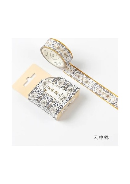 K Tarzı Maskeleme Washi Bant Altın Folyo Folyo Diy Craft Glitter Vinç Kağıt Yapışkan Yapıştırıcı Chinease Desen Kırtasiye Okul Malzemeleri (Yurt Dışından)