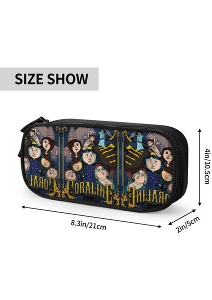 No.12 Tarzı Sevimli H Cadılar Bayramı Filmi Coraline Kalem Kutuları Erkek Kız Için Büyük Depolama Kalem Kutusu Kırtasiye (Yurt Dışından) indirimleri