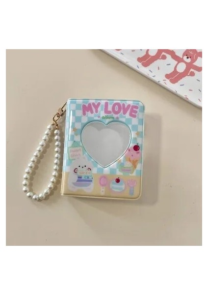 Kolye Tarzı ile Mınkys Yeni Varış Kawaii Aşkım Kek Ayı Kpop Fotoğraf Kartları Kart Sahibinin Idol Fotoğraf Kollu Depolama Kitap Kırtasiye (Yurt Dışından)