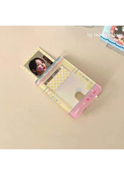 Siyah Stil Mınkys Yeni Varış Kawa Kpop Fotocard Tutucu Kartpostallar Koruyucu Kılıf Fotoğraf Kollu Dekorasyon Çanta Kolye Kırtasiye (Yurt Dışından) fırsatları