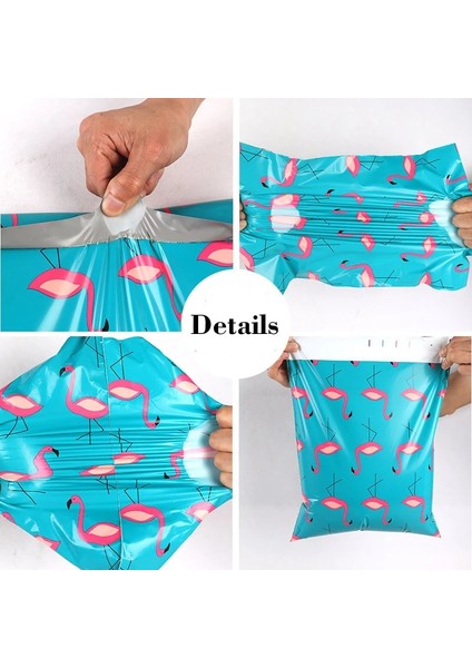 Mor Çiçekler Tarzı Oly Posta Postaları, 10" x 13" Zarflar Plastik Özel Posta G Çantalar, Kendinden Yapışkanlı Şeritli Poli Posta Zarfı (Yurt Dışından)