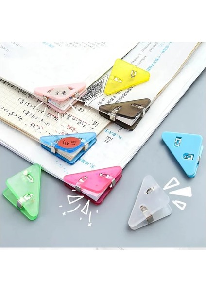 Siyah Stil Yaratıcı Üçgen Klip Fatura Klip Kitap Kağıt Köşe Klip Bağlayıcı Klip Masa Depolama Raf Ofis Masa Üstü Organiser Kırtasiye (Yurt Dışından) fiyatları