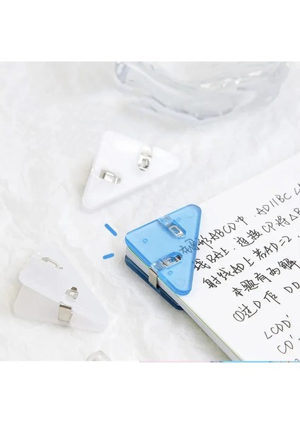 Siyah Stil Yaratıcı Üçgen Klip Fatura Klip Kitap Kağıt Köşe Klip Bağlayıcı Klip Masa Depolama Raf Ofis Masa Üstü Organiser Kırtasiye (Yurt Dışından) indirimleri