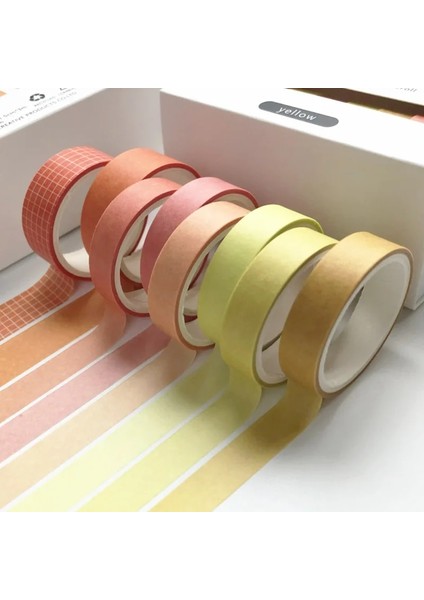 No.4 Tarzı 8rollsset Düz Renk Washi Bant Diy Dekorasyon Scrapbooking Maskeleme Bandı Yapışkan Bant Sticker Kırtasiye Kevin & Sasa Crafts Tarafından (Yurt Dışından) indirimleri