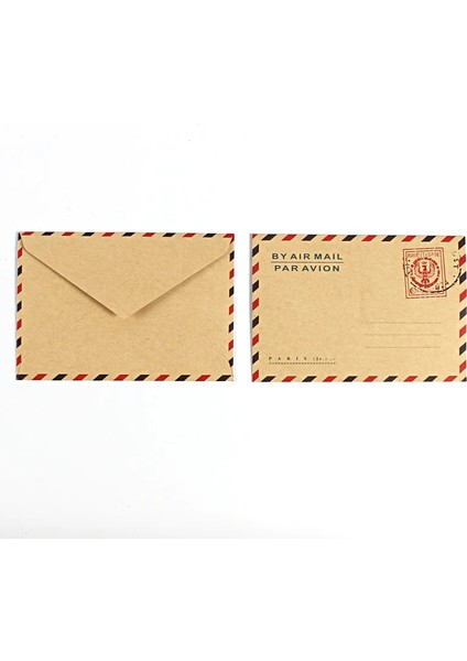BYRANDOM10PCS Tarzı ve Iş Davetiyeleri Için Vintage Kraft Kağıt Zarflar Kartpostal Mektup Cüzdan Hediye Için Zarf Hava Posta Kırtasiye (Yurt Dışından) fırsatları