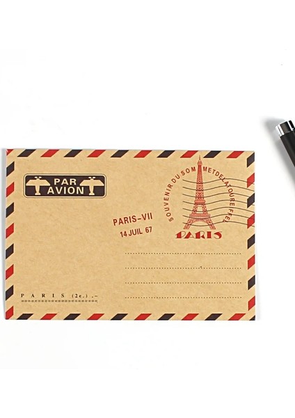 BYRANDOM10PCS Tarzı ve Iş Davetiyeleri Için Vintage Kraft Kağıt Zarflar Kartpostal Mektup Cüzdan Hediye Için Zarf Hava Posta Kırtasiye (Yurt Dışından) indirimleri
