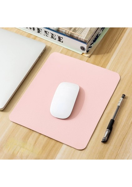 No.2 Tarzı 21*25 cm Pu Deri Pürüzsüz Mouse Pad Basit Düz Renk Fare Mat Kaymaz Su Geçirmez Mouse Pad Okul Ofis Masası Aksesuarları (Yurt Dışından)