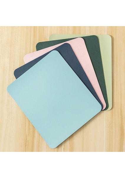 No.2 Tarzı 21*25 cm Pu Deri Pürüzsüz Mouse Pad Basit Düz Renk Fare Mat Kaymaz Su Geçirmez Mouse Pad Okul Ofis Masası Aksesuarları (Yurt Dışından) modelleri