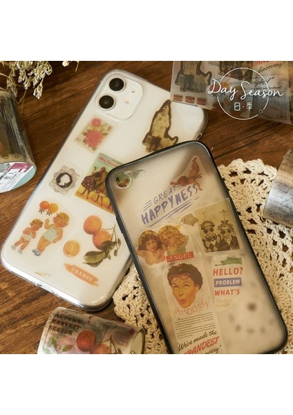 Modangshidai Tarzı Lot Dekoratif Yapışkan Bantlar Eski Zaman Scrapbooking Kendi Başına Yap Kağıdı Scrapbooking Çıkartmalar 3m (Yurt Dışından) modelleri