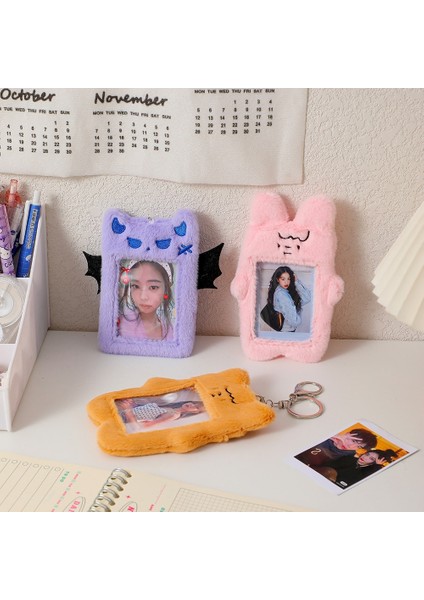 Kedi Tarzı Kawaii Peluş Fotocard Tutucu Kolye Sevimli Tavşan Sevgilisi Idol Kart Sahipleri Otobüs Kartı Proect Kollu Kapak (Yurt Dışından) modelleri
