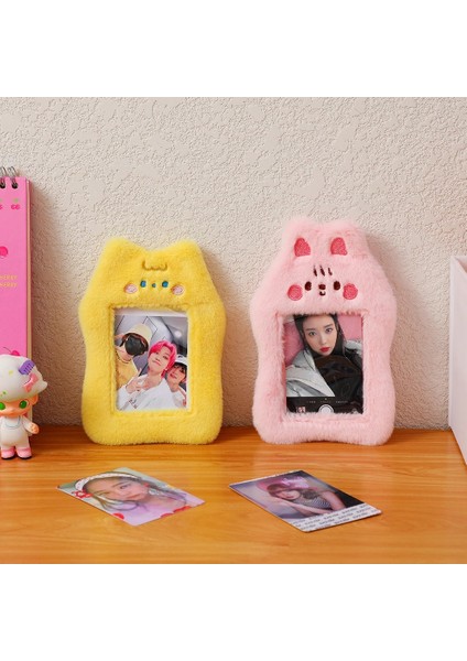 Kedi Tarzı Kawaii Peluş Fotocard Tutucu Kolye Sevimli Tavşan Sevgilisi Idol Kart Sahipleri Otobüs Kartı Proect Kollu Kapak (Yurt Dışından) indirimleri