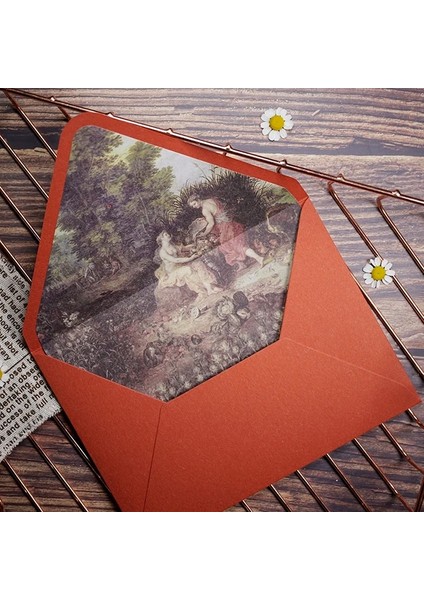 No.1 Tarzı Et Romantik Edebi Avrupa Retro Yağlıboya Çizgili Zarflar Davet Kırtasiye (Yurt Dışından) fırsatları