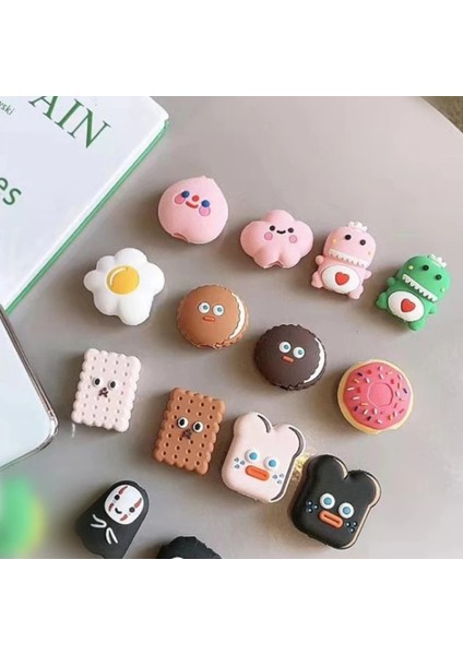 Yumurta Stili Aperatif Kawaii Sevimli Karikatür Kablo Koruyucu Bite Organizatör Gıda USB Şarj Kulaklık Kablosu Buddy Cep Telefonu Dekor Tel (Yurt Dışından) fiyatları