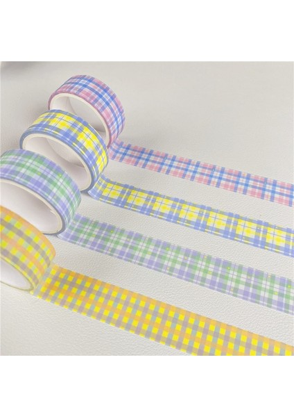 No.1 Tarzı Temel Izgara Yıldız Önemsiz Dergisi Washi Maskeleme Bandı Dekoratif Yapışkan Bant Dıy Scrapbooking Etiket Etiket Sevimli Kore Kırtasiye (Yurt Dışından) fırsatları