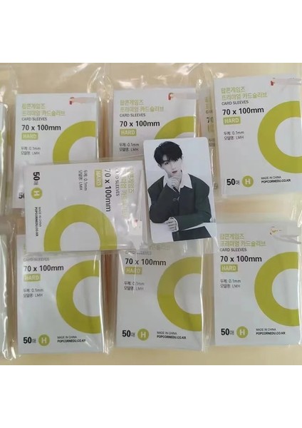 57,5X89MM Tarzı Kore Tarzı Kart Sahibinin Lk 70X*89MM Kart Kollu Asitsiz Sert 3 Iotocard Koruyucu Kart Filmi (Yurt Dışından) modelleri