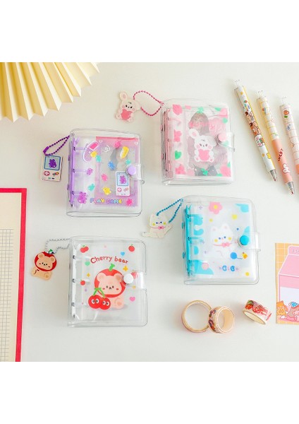 Kırmızı Stil Ins Öğrenci Fotocard Tutucu Artoon Sevimli Şeffaf Albüm Kız Pvc Fotoğraf Bağlayıcı Dıy Idol Küçük Kart Koleksiyonu Kitabı (Yurt Dışından) fiyatları