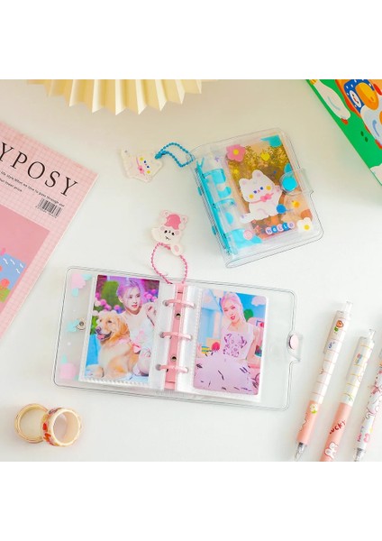 Kırmızı Stil Ins Öğrenci Fotocard Tutucu Artoon Sevimli Şeffaf Albüm Kız Pvc Fotoğraf Bağlayıcı Dıy Idol Küçük Kart Koleksiyonu Kitabı (Yurt Dışından) modelleri