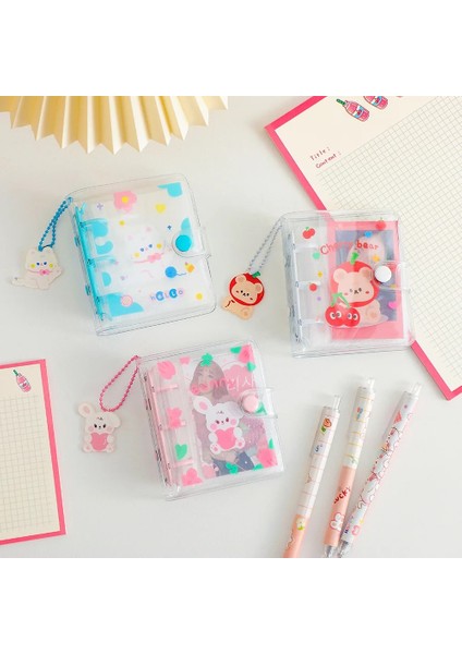 Kırmızı Stil Ins Öğrenci Fotocard Tutucu Artoon Sevimli Şeffaf Albüm Kız Pvc Fotoğraf Bağlayıcı Dıy Idol Küçük Kart Koleksiyonu Kitabı (Yurt Dışından) indirimleri