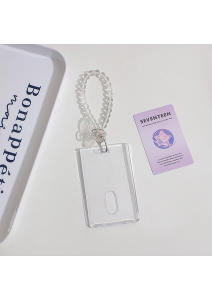 Kelebek Tarzı Orijinal Tasarım Akrilik Şeffaf Kpop Fotoğraf Kartı Tutucu Idol Fotoğraf Koruyucu Kılıf Fotocard Tutucu Kawaii Kırtasiye (Yurt Dışından)