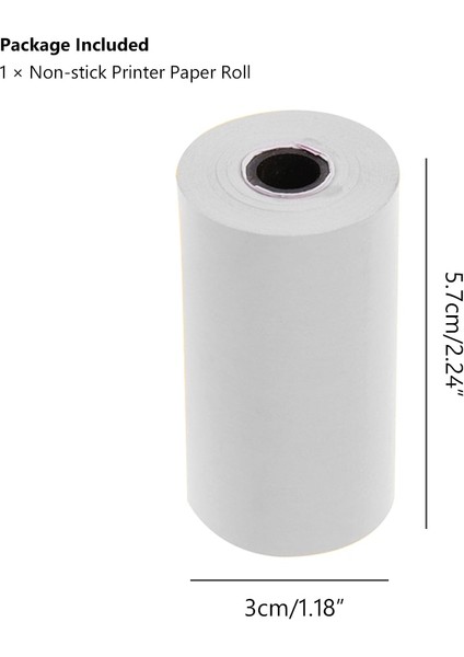 Beyaz No Stick Tarzı Kendinden Yapışkanlı Termal Etiket Yazıcı Kağıdı Yazdırılabilir Etiket Kağıt Rulosu Doğrudan 57*30MM Peripage A6 Cep Kağıt Için (Yurt Dışından)
