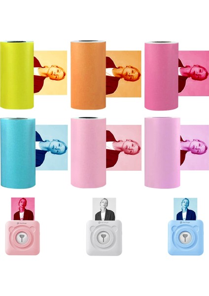 Beyaz No Stick Tarzı Kendinden Yapışkanlı Termal Etiket Yazıcı Kağıdı Yazdırılabilir Etiket Kağıt Rulosu Doğrudan 57*30MM Peripage A6 Cep Kağıt Için (Yurt Dışından)