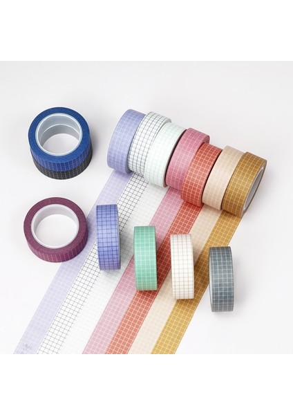 Pg-7 Tarzı Washi Bant Seti Renkli Washitapes Dekoratif Maskeleme Sarma Kağıt Bant Hediyeleri Sarmak Için El Sanatları Scrapbooking Etiketleme Kodlama (Yurt Dışından) fırsatları