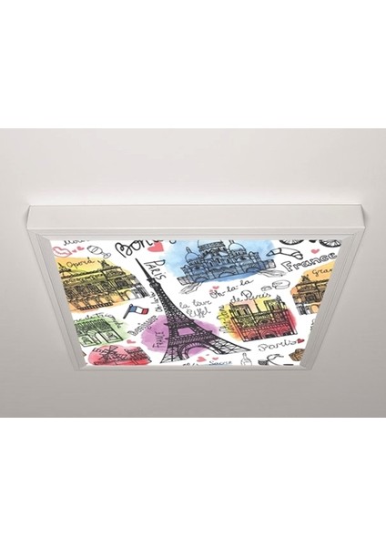 60X60 LED Panel Sıva Üstü Desenli Tekli 46511236SU