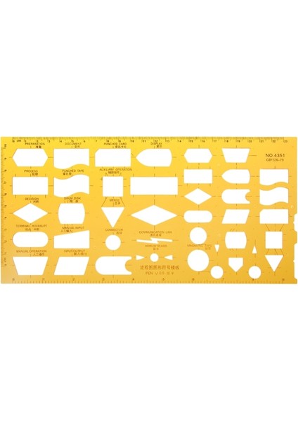NO.4351 Tarzı Ew 1:50 Terzi Ölçekli Matematik Mimarlık Mühendisi Cetvel Çizim Taslak Şablonu Yeni Kırtasiye Okul Malzemeleri (Yurt Dışından)