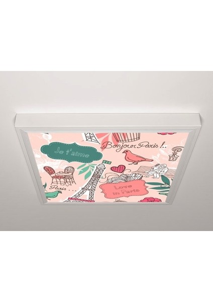 60X60 LED Panel Sıva Üstü Desenli Tekli 46511244SU