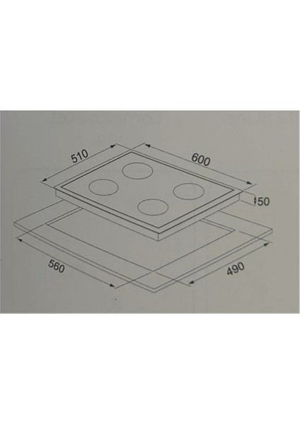 3'lü Ankastre Set Siyah MFA604 Fırın GLS640 Ocak F17 Da