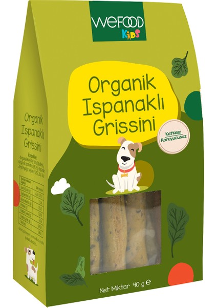 Kids Organik Ispanaklı grissini 40 gr 3'lü 8683347035427