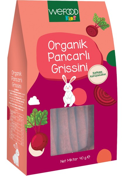 Kids Organik Pancarlı grissini 40 gr 3'lü 8683347035410