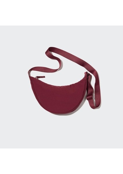 Sheng Store Uniqlo Round Mini Mat Biye Detaylı Kadın Omuz Çantası - Bej (Yurt Dışından)