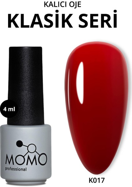 Kalıcı Oje K017, Kızıl Bordo, 4 ml