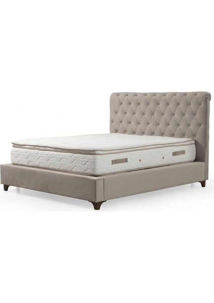 Deluxe Baza+Başlık+Yatak BEJ150X200