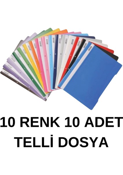 A4 Fotokopi Kağıdı 100'lü ve Renkli Telli Dosya Seti