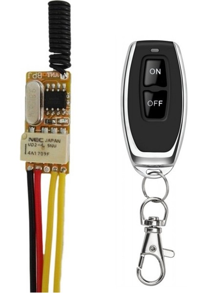 Küçük Rf Uzaktan Kumandalı Anahtar 433MHZ 4.2V 4.5V 5V 6V 7.4V 9V 12V Küçük Röle Kontak Kablosuz Anahtarları No Com Nc Mini Anahtarı (Yurt Dışından)