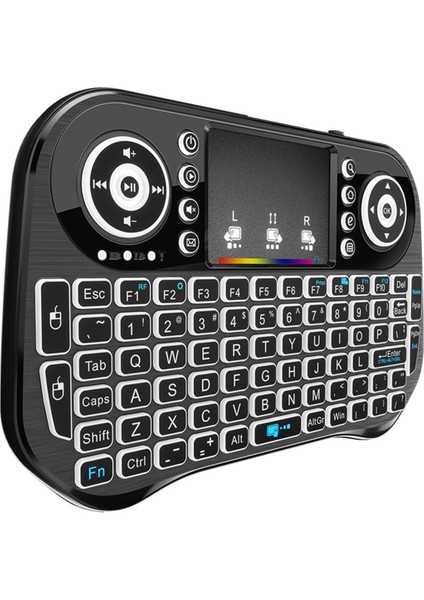 I10 Uçan Hava Fare Mini Klavye Uzaktan Kumanda 2.4g Bluetooth Arka Işık Kızılötesi Öğrenme Aracı Android Tv Kutusu Için (Yurt Dışından)