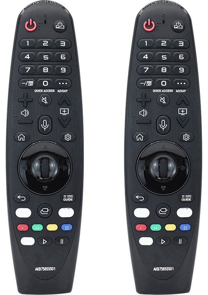 2x Yeni MR20GA AKB75855501 Ir Uzaktan Kumanda Lg 2020 Için Aı Thinq OLED Akıllı Tv Gx Bx Nano9 Nano8 Ses Olmadan (Yurt Dışından)