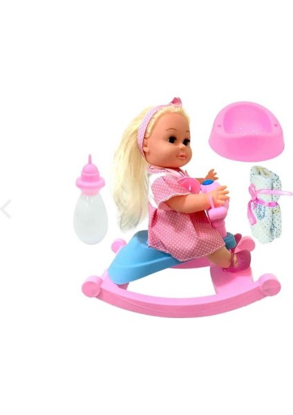 Global Toys Roza Panda Salıncaklı Bebek GL100118