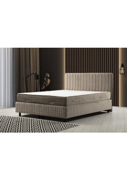 Safir Baza Başlık Pedsiz Yatak SETI150X200