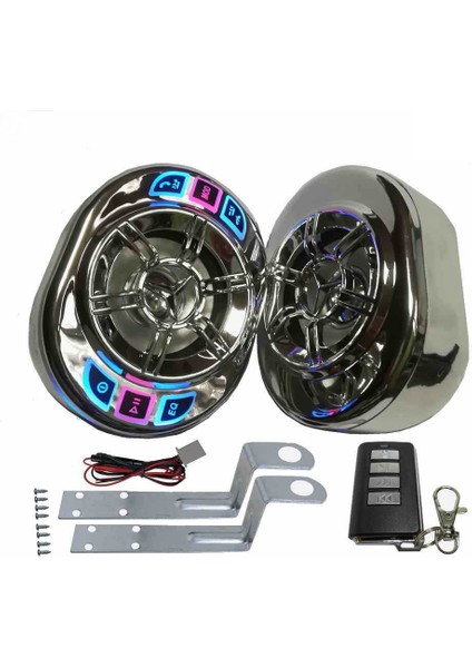 Motosiklet Stereo Hoparlörler 3.5 Inç Bluetooth Mp3 Çalar Su Geçirmez Fm Ses Motorlu Scooter Bisiklet Atv Utv Için (Yurt Dışından)