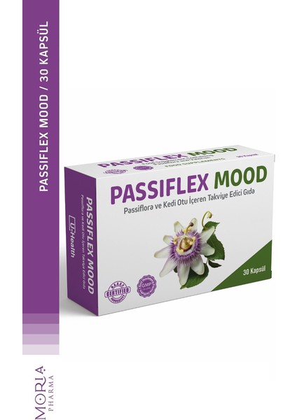 Passiflora ve Kedi Otu Içeren Takviye Edici Gıda 30 Kapsül