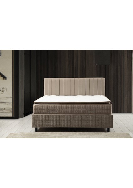 Safir Baza Başlık Pedli Yatak SETI140X200