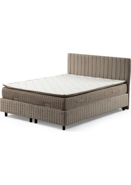 Safir Baza Başlık Pedli Yatak SETI140X200