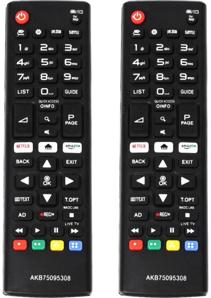 2x AKB75095308 Akıllı Tv Uzaktan Kumanda Ingilizce Lg Değiştirme Hd Akıllı Tv Yeni (Yurt Dışından)