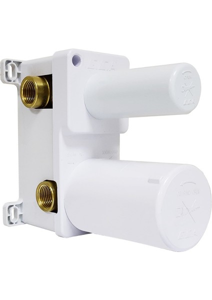 Ankastre Banyo Bataryası Sıva Altı 3 Yollu Mat Siyah 102166307C1