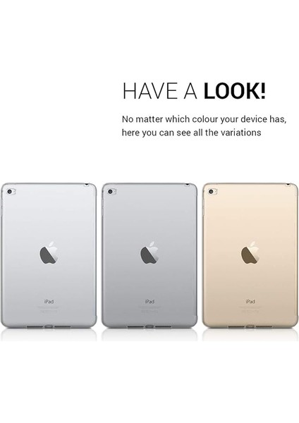 Apple iPad Mini 4 (2015) Antishock Köşe Korumalı Şeffaf Shockproof Esnek Kılıf ve Ekran Koruyucu A1538 A1550